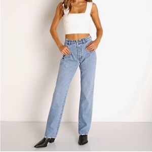 NWT ROLLA'S Blue Straight Leg Jeans